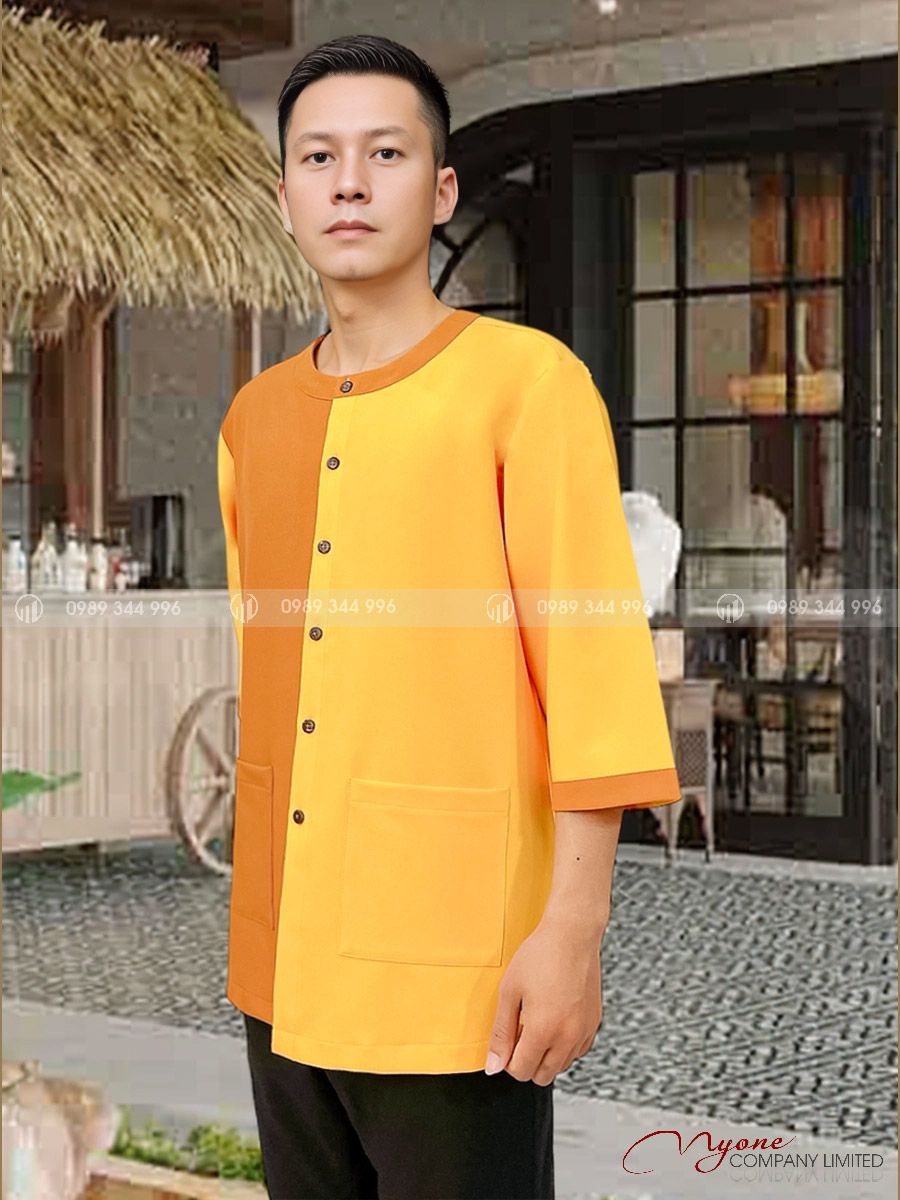 Áo Bà Ba Nhân VIên Phục Vụ Nam