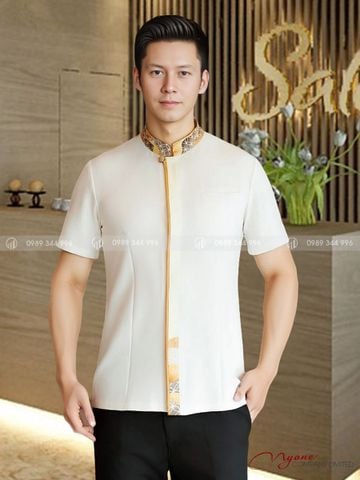 Đồng Phục Bellman Khách Sạn Viền Vàng