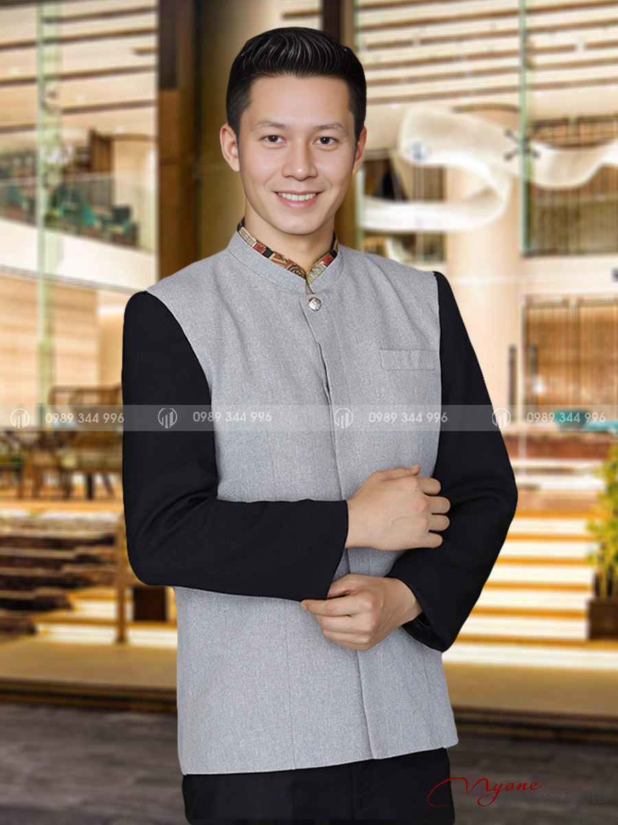 Áo Bellman Khách sạn màu xám