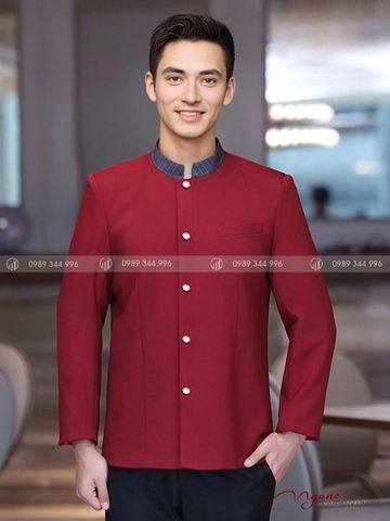 Đồng Phục Bellman Khách Sạn Màu Đỏ