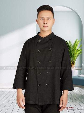 Áo Bếp Đen Tay Dài