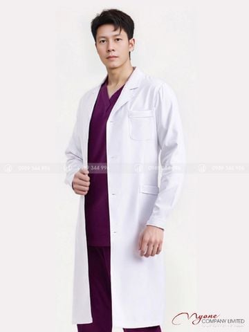 Áo Blouse Bác Sĩ Nam Dài Tay Cao Cấp