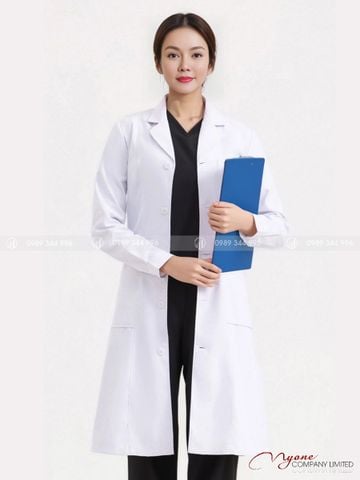 Áo Blouse Bác Sĩ Nữ Dài Tay Cao Cấp