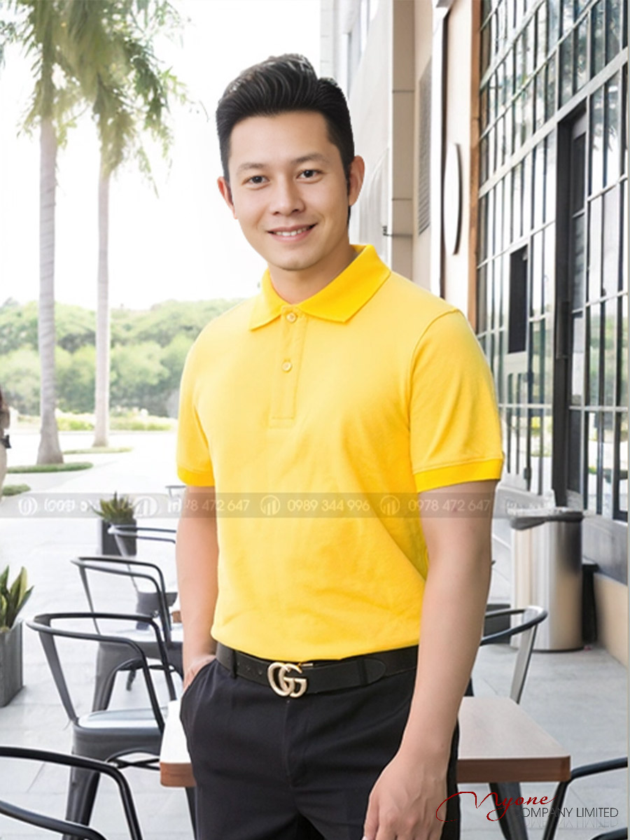 Áo Polo Nam Myone Màu Vàng