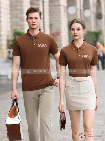 Đồng Phục Áo Polo Màu Cafe