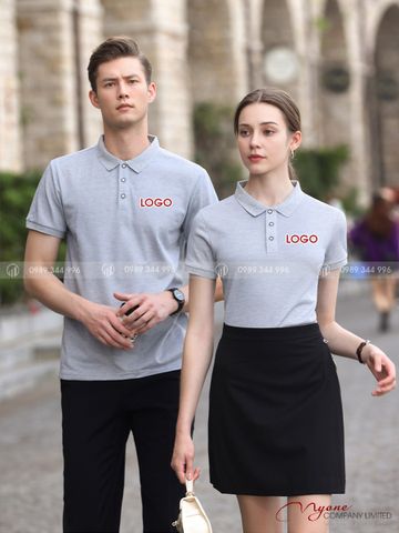 Đồng Phục Áo Polo Màu Xám