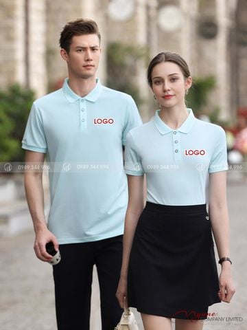 Đồng Phục Áo Polo Màu Xanh Nhạt