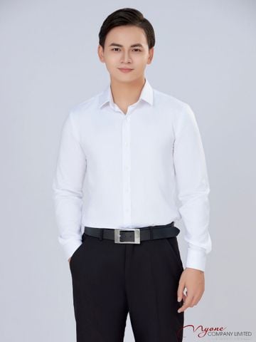 Áo Sơ Mi Nam Trắng Vải Bamboo