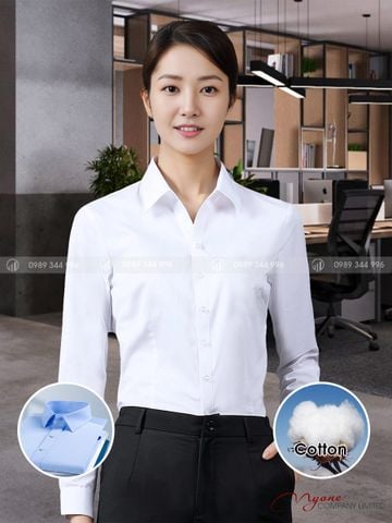 Áo Sơ Mi Nữ Sợi Cotton