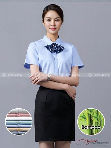 Áo Sơ Mi Nữ Ngắn Tay Sợi Tre