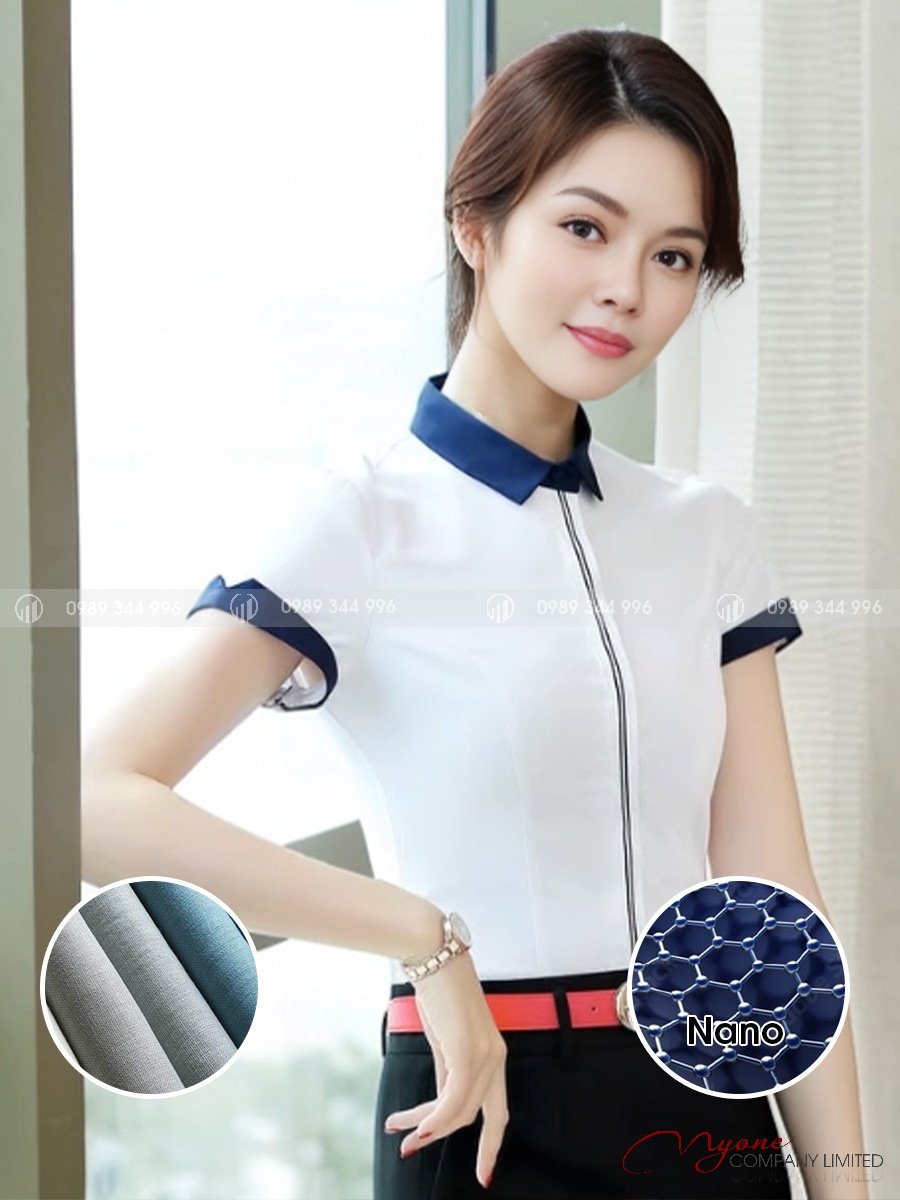 Áo Sơ Mi Nữ Ngắn Tay Nano