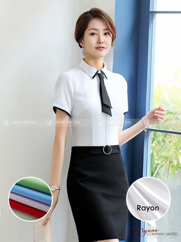 Áo Sơ Mi Nữ Ngắn Tay Rayon