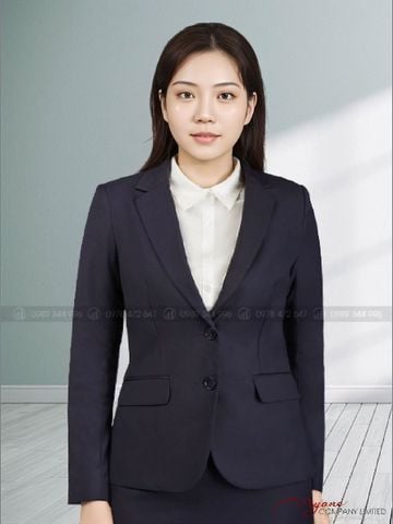 Áo Vest Nữ Công Sở Màu Xanh Đen