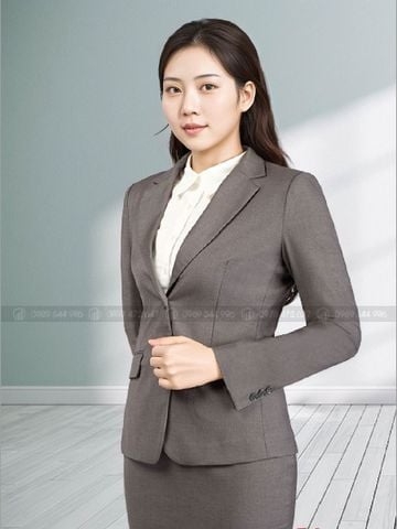 Áo Vest Nữ Công Sở Màu Xám