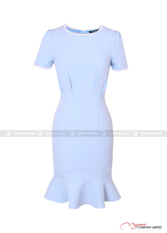 Đầm Đuôi Cá Phối Ren Nữ Tính