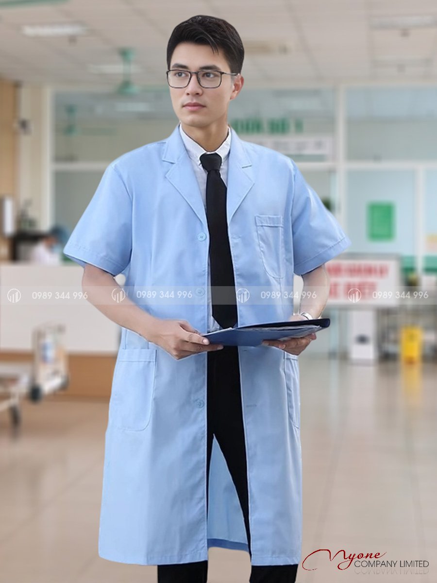 Áo Dược Sĩ Nam Ngắn Tay
