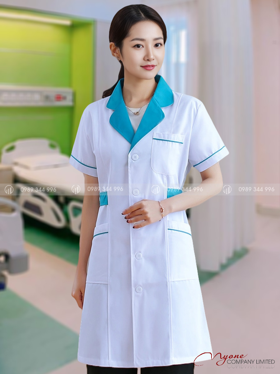 Áo Dược Sĩ Nữ Ngắn Tay