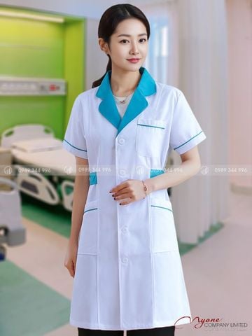 Áo Dược Sĩ Nữ Ngắn Tay