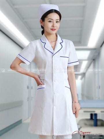 Áo Dược Sĩ Nữ Ngắn Tay