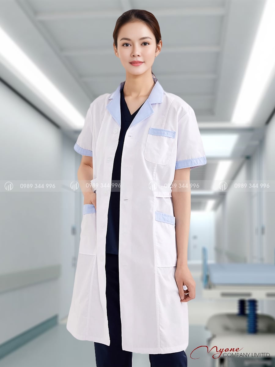 Áo Dược Sĩ Nữ Ngắn Tay Myone