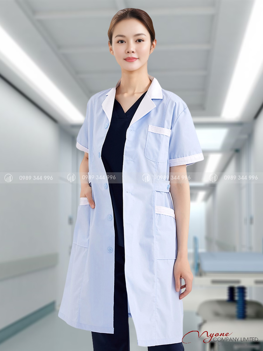 Áo Dược Sĩ Nữ Ngắn Tay