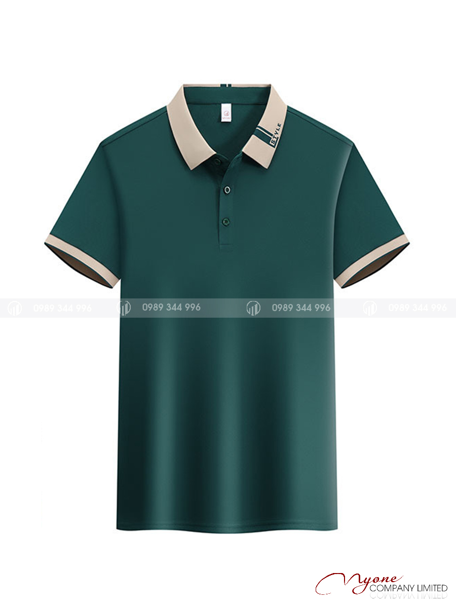Đồng Phục Polo Fastfood Màu Xanh Lá Đậm