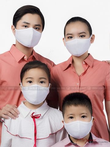 Combo 5 Khẩu Trang 100% Cotton 3 Lớp