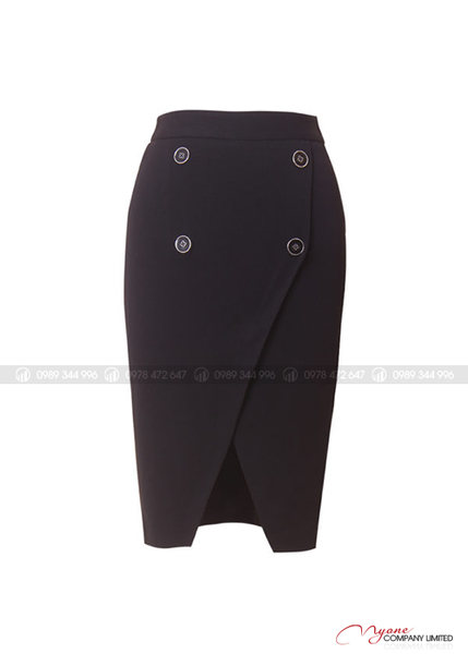 Chân váy công sở xẻ tà SK2401 style Hàn Quốc  KRFashion Cao cấp bút chì  đẹp dáng dài