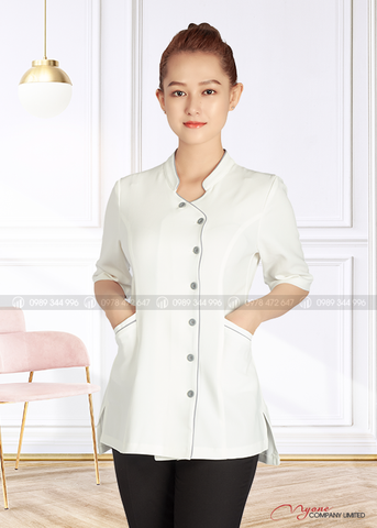 Đồng Phục Áo Spa Trắng