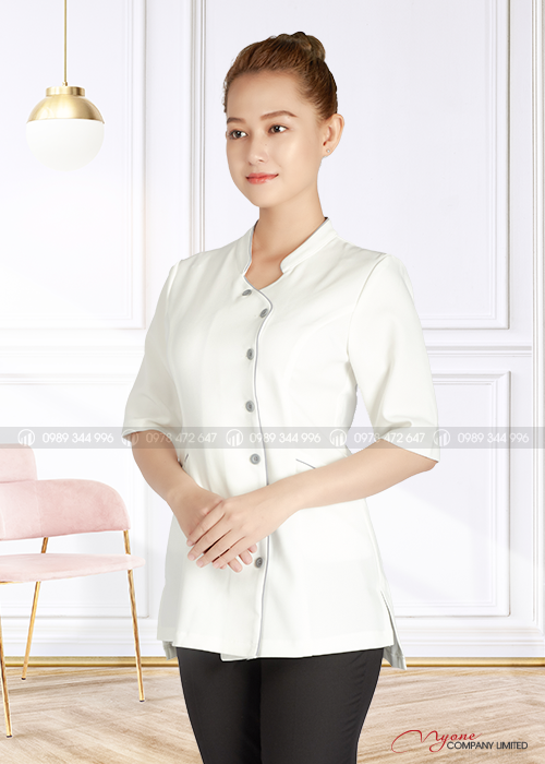 Đồng Phục Áo Spa Trắng