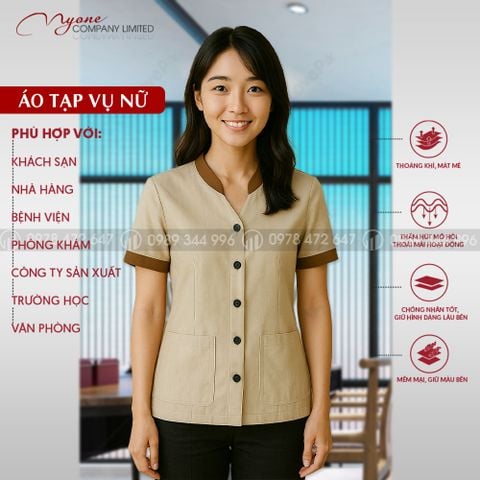 Áo phục vụ, tạp vụ Nữ
