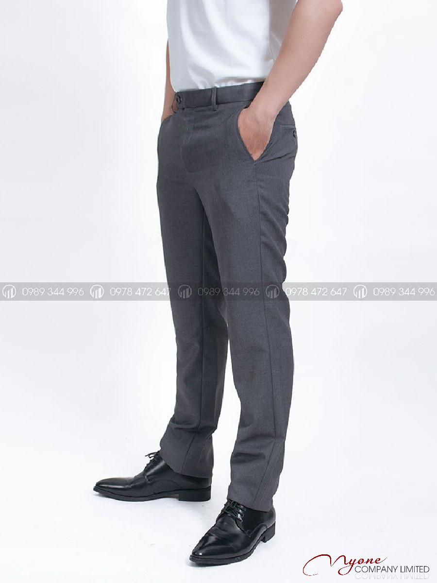 Quần Tây Nam Xám Form Slimfit