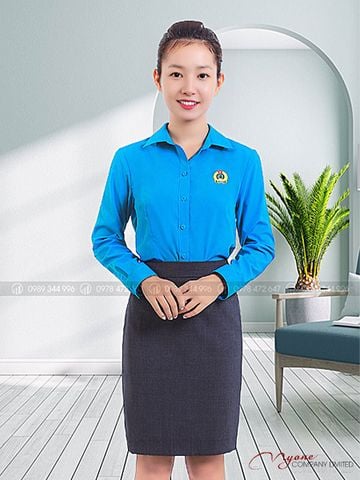 Áo Sơ Mi Công đoàn Nữ Dài tay - Chống Nhăn