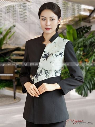 Bộ Vest Lễ Tân Nữ Á Đông