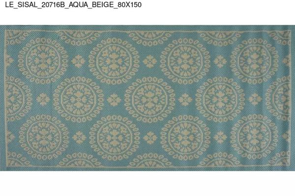 Thảm Sofa cao cấp [20716B_AQUA_BEIGE_80X150]