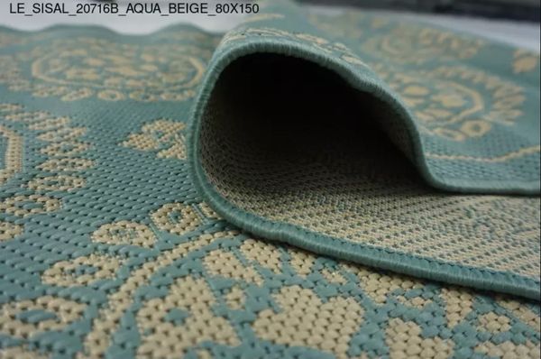 Thảm Sofa cao cấp [20716B_AQUA_BEIGE_80X150]