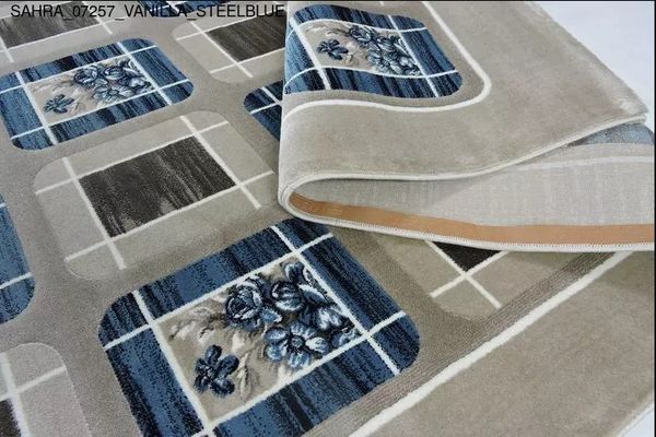 Thảm Sofa cao cấp [07257_VANILLA_STEELBLUE]