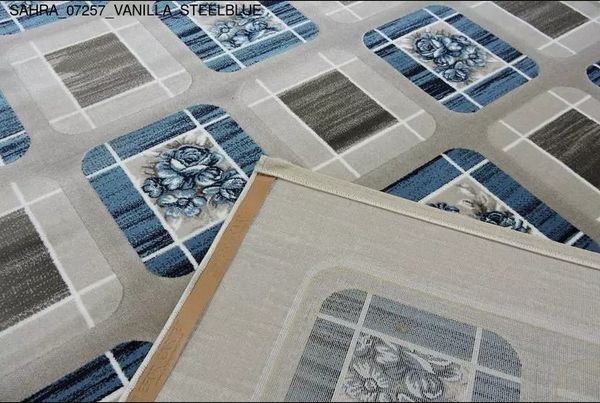Thảm Sofa cao cấp [07257_VANILLA_STEELBLUE]
