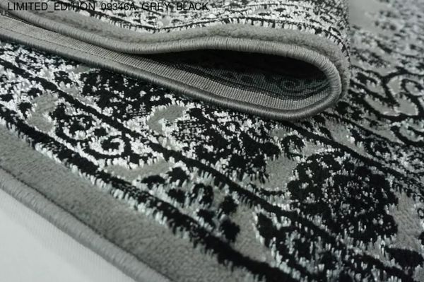 Thảm Sofa cao cấp [09346A_GREY_BLACK]