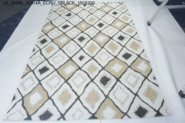 Thảm Sofa cao cấp [22414A_ECRU_SBLACK_150X230]