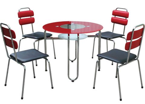 Bàn ăn khung thép B39