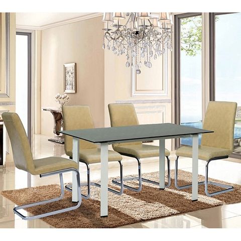 Bàn ăn khung thép B55