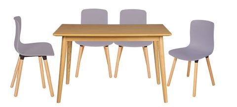 Bàn ghế ăn gỗ tự nhiên HGB73-G43