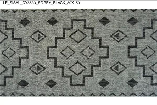 Thảm Sofa cao cấp [CY8533_SGREY_BLACK_80X150]