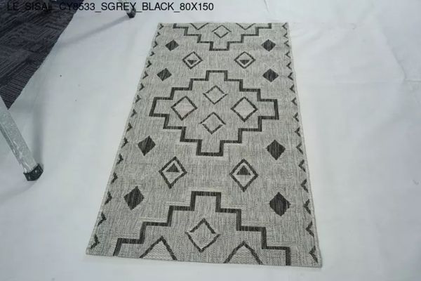 Thảm Sofa cao cấp [CY8533_SGREY_BLACK_80X150]