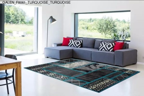Thảm Sofa cao cấp [F8061_TURQUOISE_TURQUOISE]