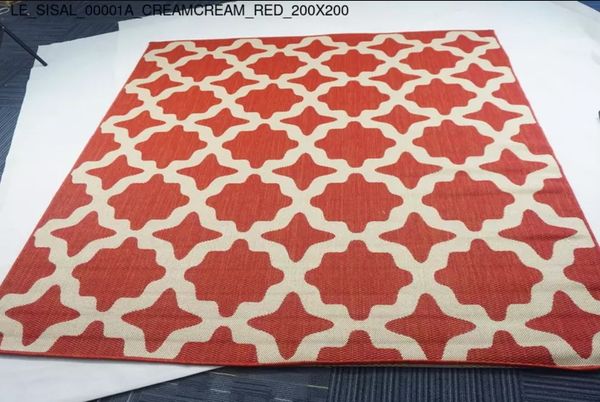 Thảm Sofa cao cấp [00001A_CREAMCREAM_RED_200X200]