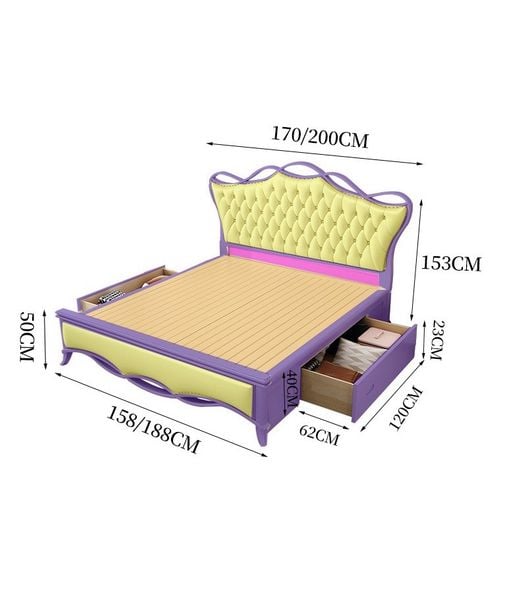 Giường ngủ cao cấp [GNCC-1298]