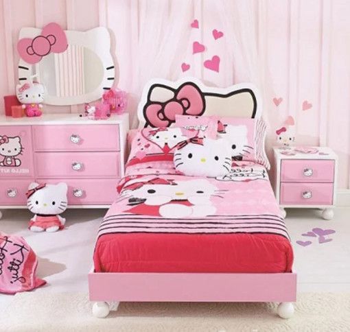 Giường ngủ cho bé gái hình Hello Kitty [1125]