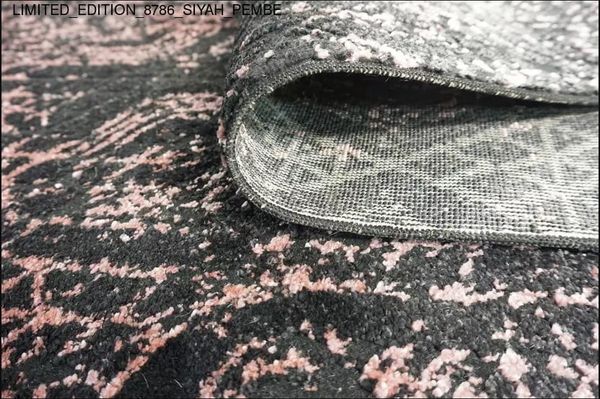 Thảm Sofa cao cấp [8786_SIYAH_PEMBE]